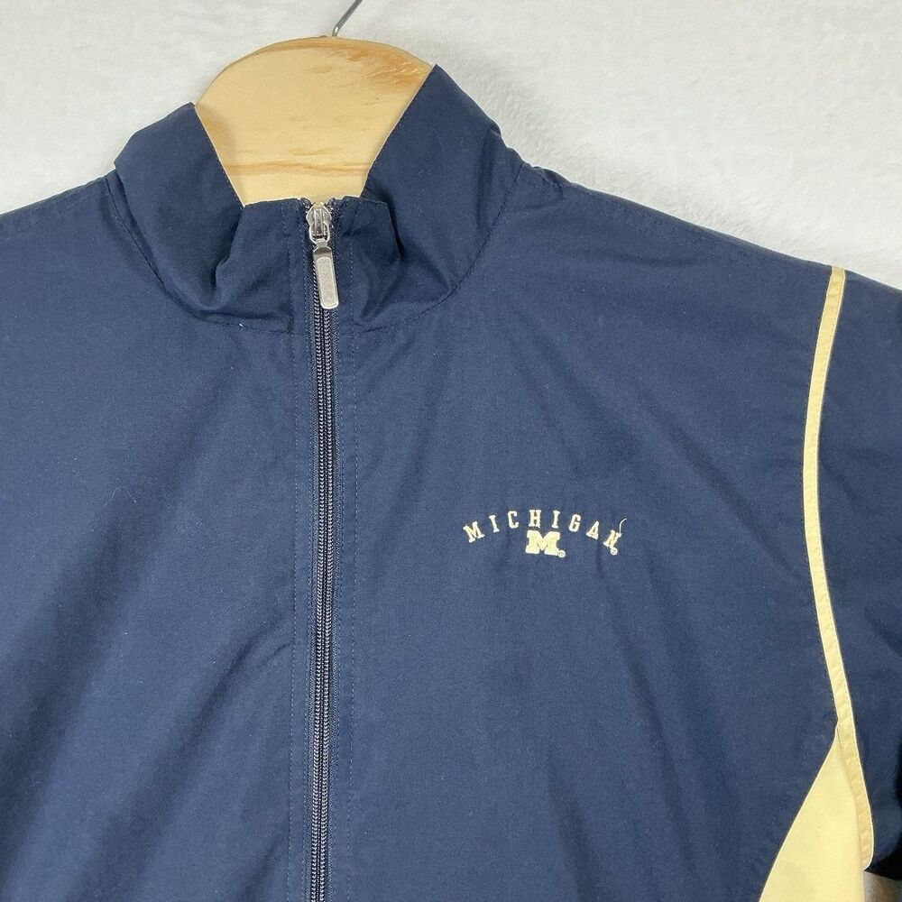 Michigan Wolverines Gear For Sports Women’s Large Full Zip Jacket Navy